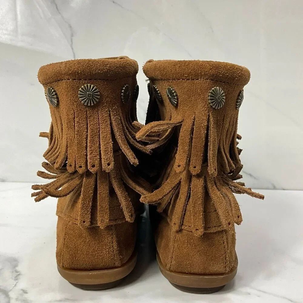 MINNETONKA Moccasin Ankle Booties - Picture 4 of 7